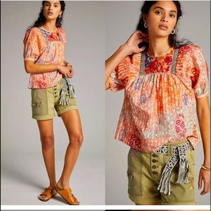 NWT Vineet Bahl Anthropologie Top L